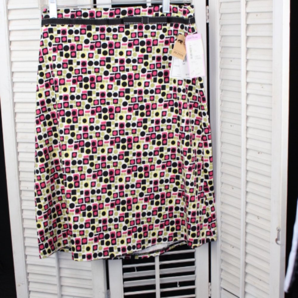 Lily - black skirt with colorful accents (new with tags)